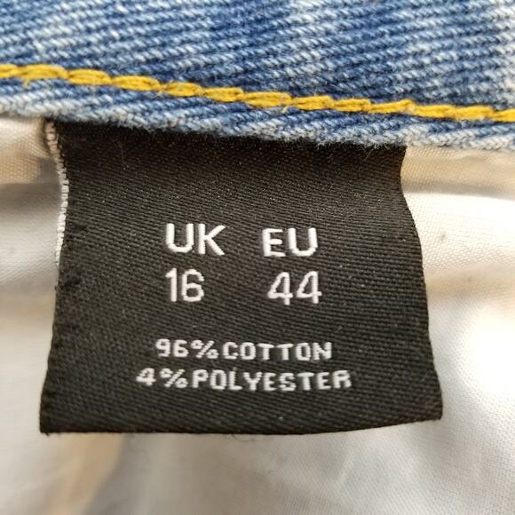 Nasty Gal Denim Distressed High Rise Jeans Size 12 - Picture 5 of 7